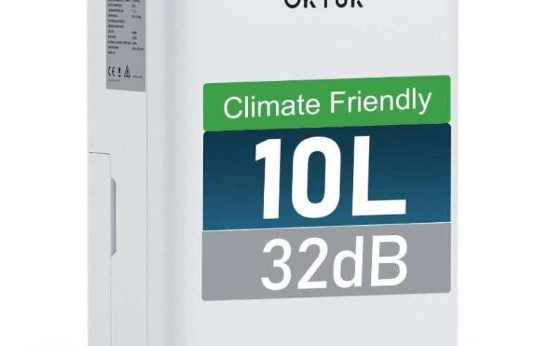Dezumidificator OKYUK 10L Digital, 32dB, 25m², Автоматично изключване