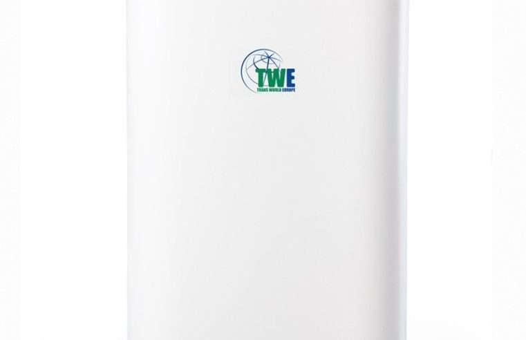 Обезвлажнител TWE Alpha Q13; 13 L/d; 145 W енерго-спестяващ; супер тих 35 dB режим сън; 2 скорости; 2,3 L резервоар; авто-рестарт; таймер 24 h