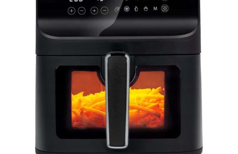 Фритюрник с горещ въздух (airfryer) Tristar FR-9037, дигитален, с прозорец за наблюдение, черен, 6,2 л
