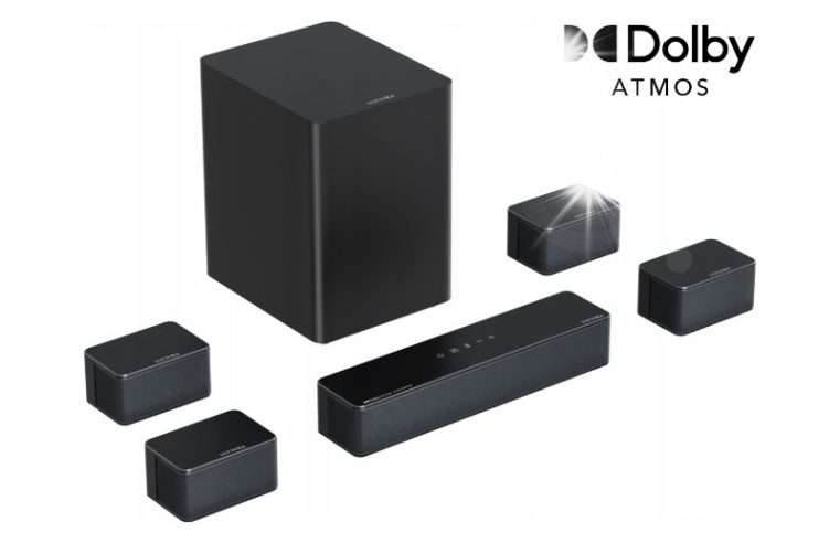 Саундбар Ultimea Poseidon D80 Boom 7.1, Dolby Atmos, черен, 40x7x9см