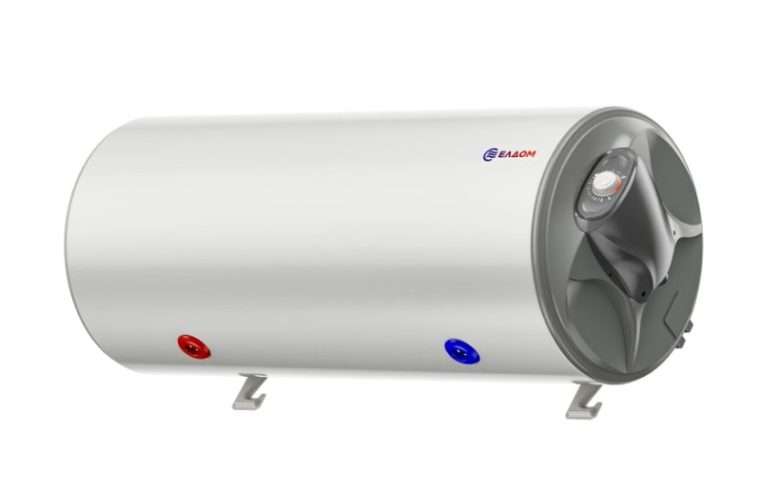 Хоризонтален бойлер ЕЛДОМ WHF12046FBR, 120 л. 3 kW, емайлиран водосъдържател, изводи отдясно, тръби отдолу