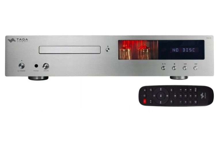 Хибриден CD плейър Taga Harmony TCD-70T с лампи, сребрист 430x320x70mm