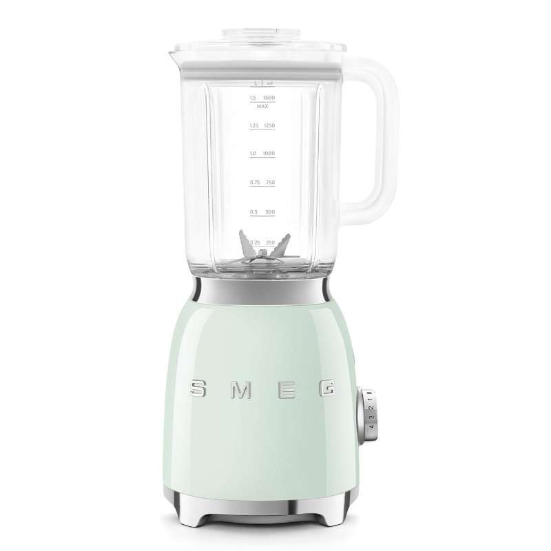 Блендер Smeg BLF03PGEU, 50’s Style, 800 W, 1.5 л кана, 4 скорости на мощност, 6 функции, Пастелно зелена