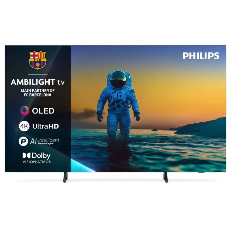 Телевизор Philips AMBILIGHT tv OLED 77OLED820, 77″ (194 см), Google TV, 4K Ultra HD, 100Hz, Клас F