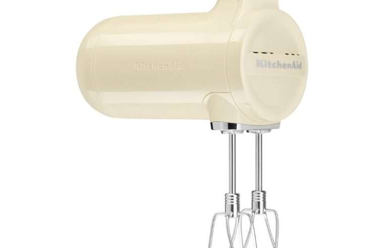 Ръчен миксер KitchenAid 5KHMB732EAC, Безкабелен, 7 скорости, almond cream