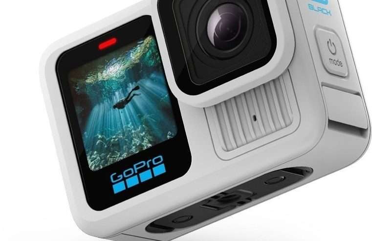 Спортна видеокамера GoPro Hero13, 5K, 360°, 2.27″, бяла