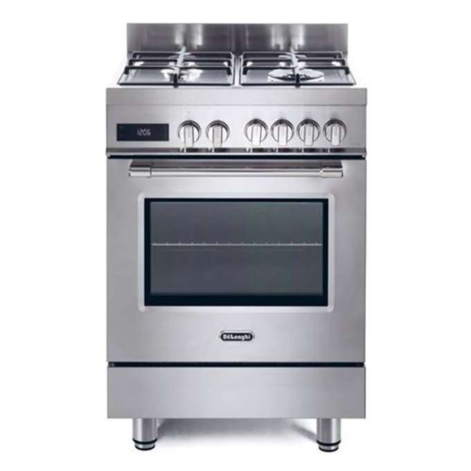 Готварска печка DE LONGHI, 3PRO 66 MXL PZ Inox, Лесна за почистване емайл, Hidroclean, Click and clean, Easy Steam
