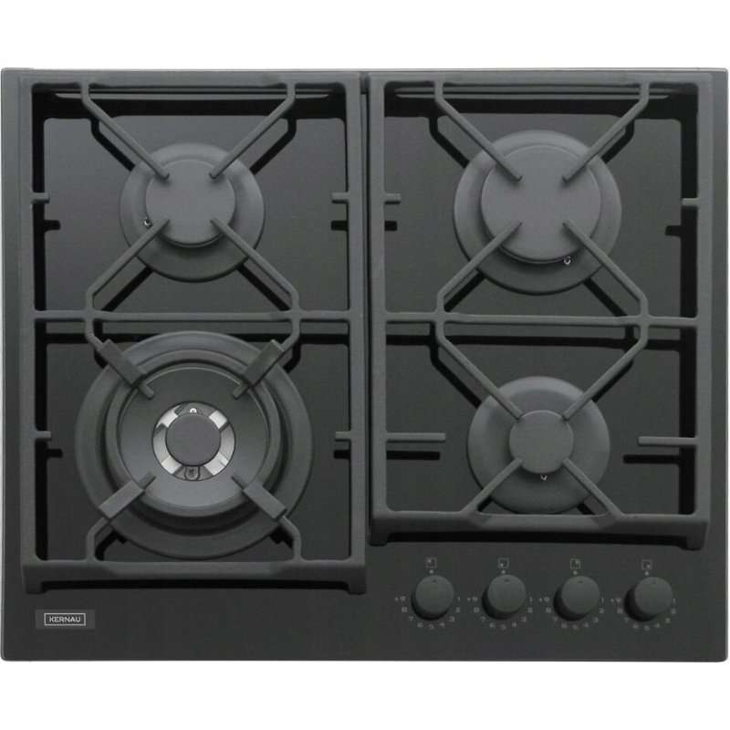 Газов плот Kernau KGH6434TCIB, 4 горелки, черен, 60×51см