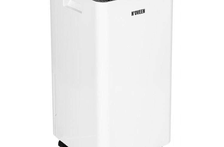 Изсушител N’oveen DH5000 X-LINE (C3K01HG0V8), компресорен, 10 л/ден, резервоар 2,5 л, 180 W, бял, 24,7 x 24,7 x 50,5 см