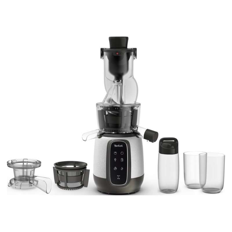 Сокоизстисквачка за плодове и зеленчуци Tefal Ultra Juice Digit ZC605D, 4 програми, 85мм, 200W, комплект с филтър за сладолед и контейнер за сок