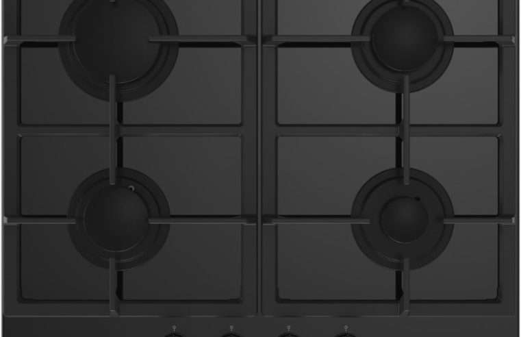 Плот за вграждане Beko HILG64325SDX, Газов, 4 нагревателни зони, Flame Adjust, Чугунена решетка, High-Efficiency Gas Burner, 60 см, Dark Inox