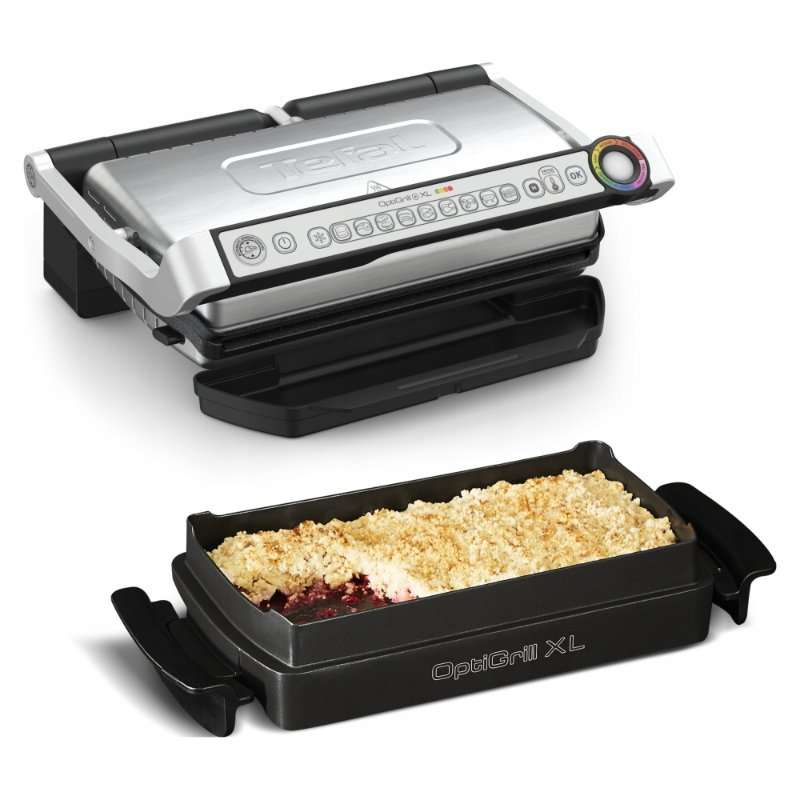 Електрически грил Tefal Optigrill+ XL, 9 програми, 800 cm2, черен