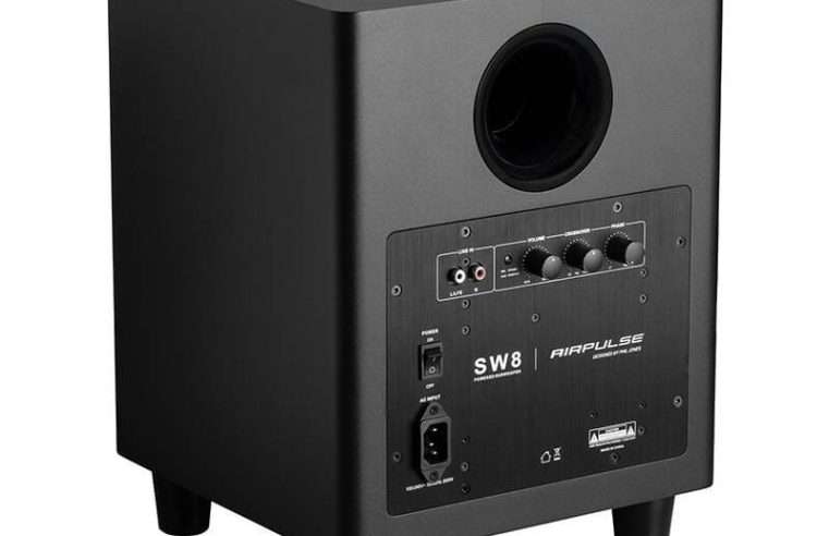 Субуфер, Edifier, Airpulse SW8, RCA, 160W, 8 инча, 278x377x295 mm, черен