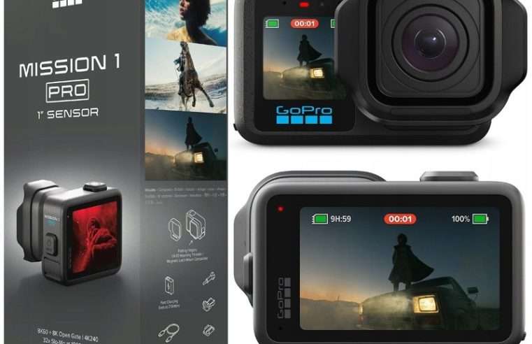Спортна камера GoPro Mission 1 Pro, 1″, 8K60, черна