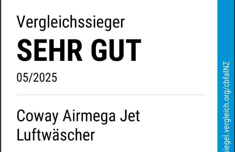 Пречиствател за въздух Coway AIRMEGA JET – 99.999% филтрация, CADR 402 m³/h
