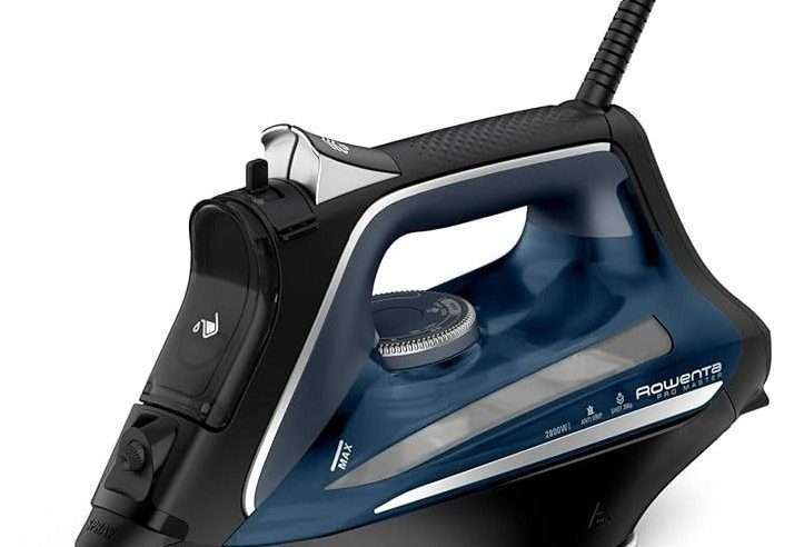 Ютия Rowenta Pro Master DW8209F0, 2800 W, пароструйка 200 г/мин, гладеща повърхност Microsteam 400 HD, черно/синьо