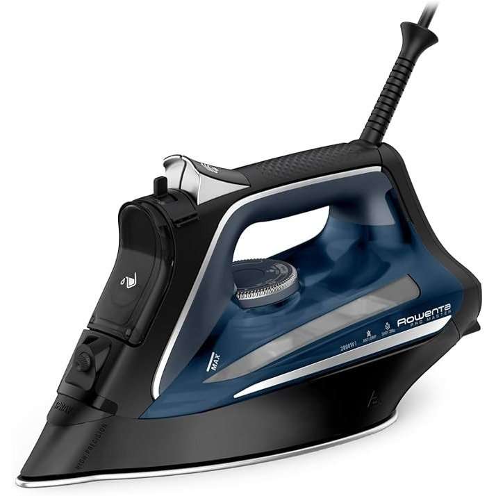 Ютия Rowenta Pro Master DW8209F0, 2800 W, пароструйка 200 г/мин, гладеща повърхност Microsteam 400 HD, черно/синьо