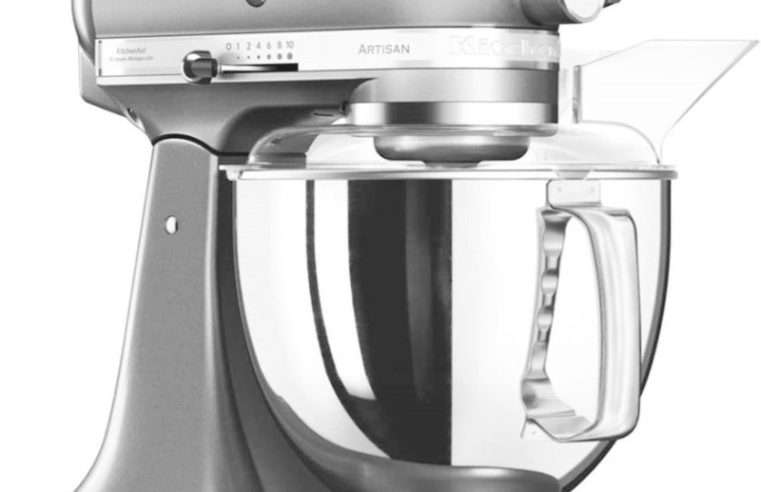 Миксер с купа KitchenAid Artisan 5KSM175PSECU, 300W, 4.8 л, Contour Silver