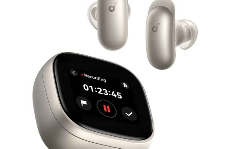 Безжични слушалки Soundcore Liberty 5 Pro Max златни, ANC, 50ч, IP55, 68.5г