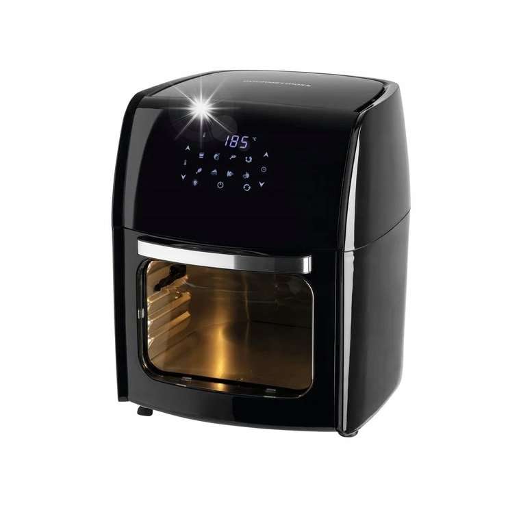 Мултифункционален фритюрник Gourmetmaxx 3 в 1, 1800 W, 12 л, черен, размери 33x36x41,5 см, пълен комплект