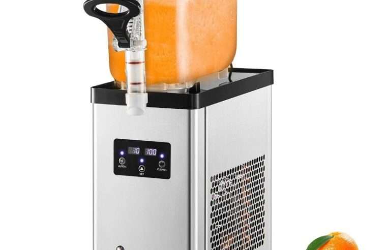 Уред за приготвяне на десерти VEVOR, търговска машина за скрежина, 6L, от неръждаема стомана, 300W, размери 19x47x60cm
