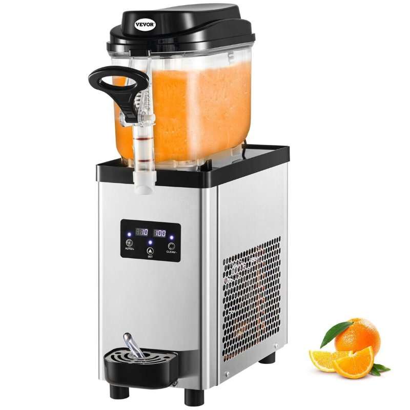 Уред за приготвяне на десерти VEVOR, търговска машина за скрежина, 6L, от неръждаема стомана, 300W, размери 19x47x60cm