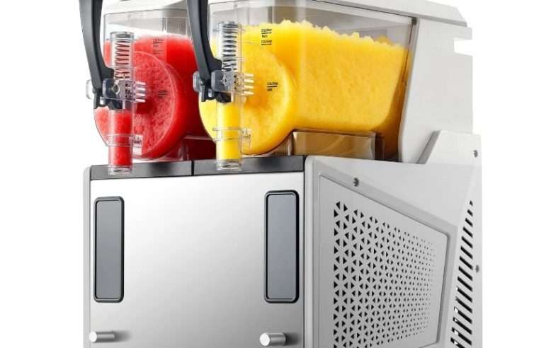 Машина за слъши, машина за слъши с 2 резервоара по 3L/100oz за дома, машина за замразени напитки без лед, машина за маргарита със самопочистване, за замразени маргарити, фрапета, млечни шейкове и други