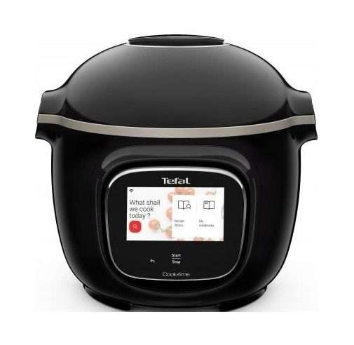 Мултикукър Tefal Cook4me Touch 6L, 13 функции, Wi-Fi, черен