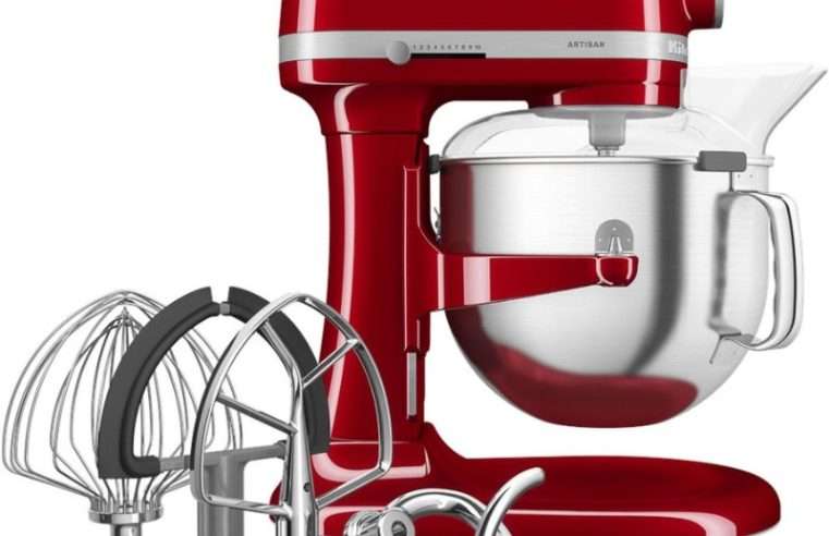 Миксер с купа KitchenAid 5KSM70SHXEER Artisan, 6.6 л, 375W, Брой скорости: 11, Empire Red