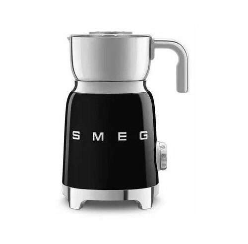 Уред за разпенване на мляко Smeg MFF11BLEU, 500 W, 600 мл, 8 програми, Подвижна кана, Автоматично изключване, Черен