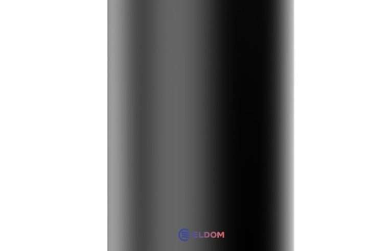 Вертикален бойлер ЕЛДОМ WVS08044F-B, черен мат 80 л. 3 kW, емайлиран водосъдържател