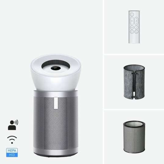 Пречиствател на въздух Dyson Purifier Big+Quiet BP02, за помещения до 100 м2, бял/сребрист