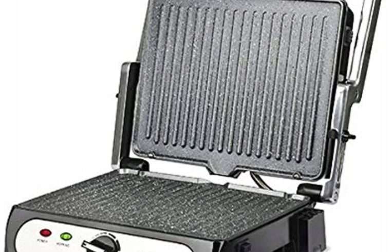 Електрически грил Girmi BS41 2000W незалепващ мрамор инокс 365x140x330mm