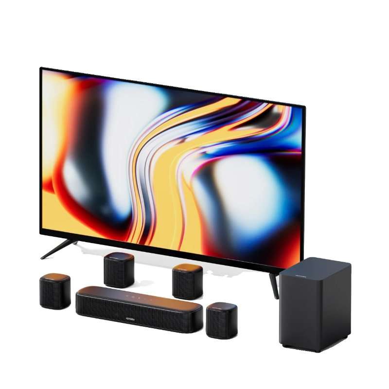 Саундбар, Aura A40, 7.1CH, безжичен, 42 инча, 4 съраунд дифузора плюс субуфер