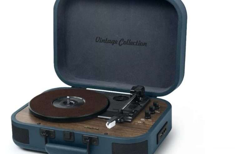 Грамофон Muse MT-201 OB ръчен Bluetooth USB син 33x45x78 RPM 2x5W