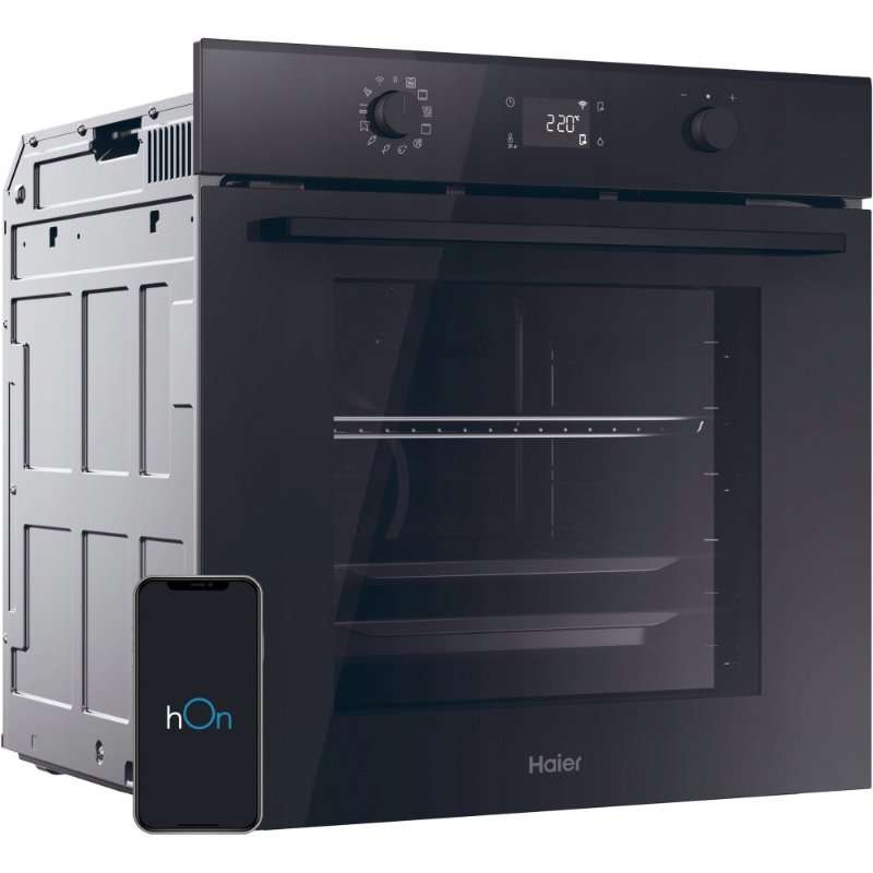Електрическа фурна HAIER H6 ID25B3LYTB, 78л, черна, управление със смартфон, грил