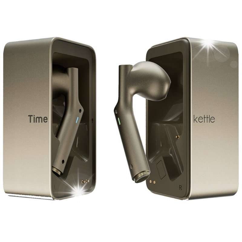 Слушалки преводачи Timekettle W4 AI, 42 езика, златни, 66,6×54,3×33,9мм