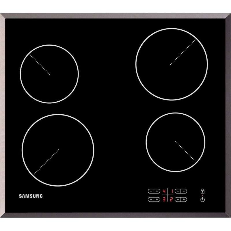 Плот за вграждане Samsung C61R2AAST/BOL, Електрически, Витрокерамика, Тouch, LED, Система за защита на децата, Иноксова рамка