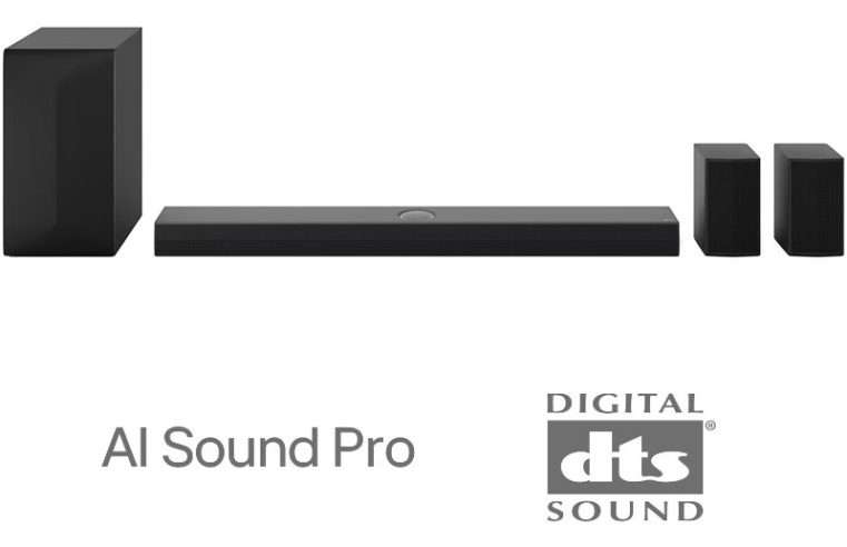 Саундбар LG S60TR, 5.1, 440W, Kit Wireless Surround включен, Subwoofer Wireless, HDMI, USB, Черен