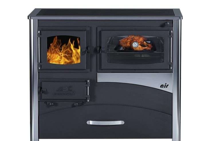 Готварска печка на дърва ABC, Concept 2 Air 5 – 12 kW, Ефективност 77,2%, Десен димоотвод