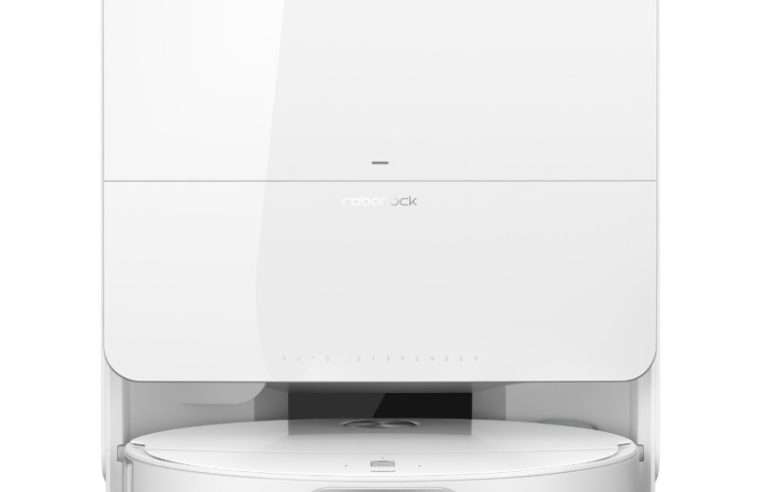 Робот прахосмукачка Roborock Qrevo Edge 2 Pro QE2P02-00, 25.000 Pa, Автоматична станция за изпразване на прах, Измиване на моп при 100°C и сушене при 55°C, Ултратънък дизайн с прибиращ се LDS, AI разпознаване на препятствия, Бял