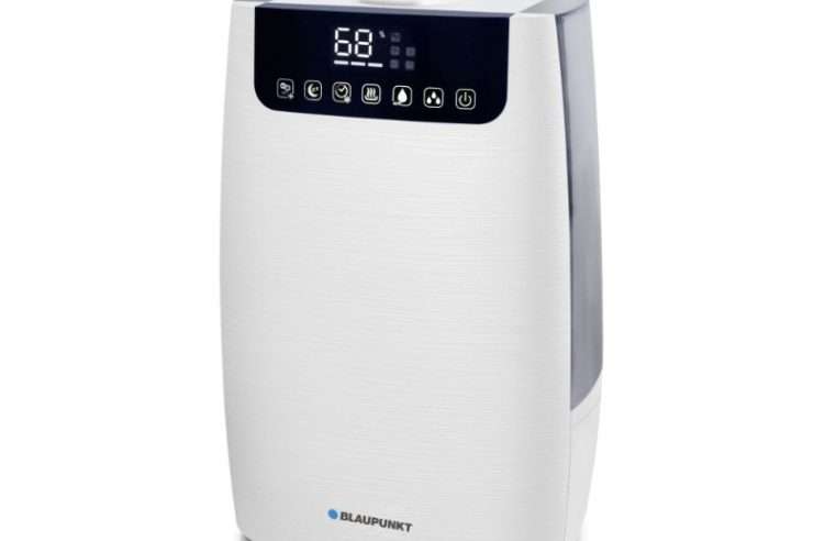 Овлажнител и пречиствател за въздух Blaupunkt AHS802, HEPA UV, сребристо-черен, 24x17x37 см