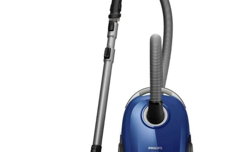 Цилиндрична прахосмукачка Philips 3000 series XD3110, 900W, 3L, черна и синя