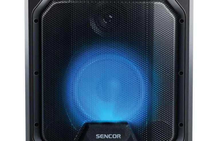 Озвучителна система Sencor SSS 3700, 50W, True Wireless Stereo, Bluetooth, Karaoke, Подсветка LED, IPX4, FM, Negru
