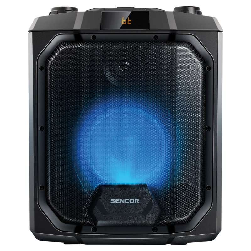 Озвучителна система Sencor SSS 3700, 50W, True Wireless Stereo, Bluetooth, Karaoke, Подсветка LED, IPX4, FM, Negru