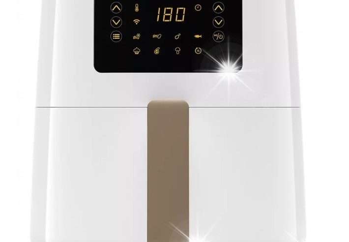 Фритюрник без мазнина Philips HD9255/30, 1400W, 4,1L, Wi-Fi, бял, 7 програми