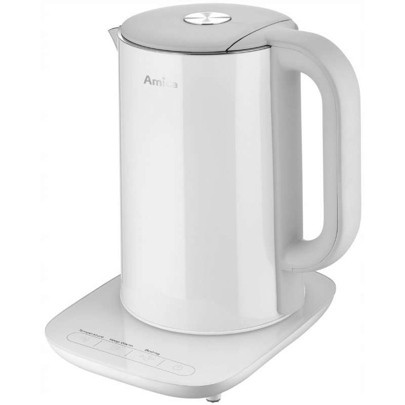 Електрическа кана Amica KM 6011, 1.5л, 1800W, тъч контрол, стъкло