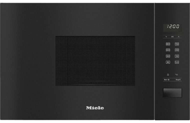 Микровълнова фурна за вграждане Miele M 2230 SC, 800W, 17 л, Черен