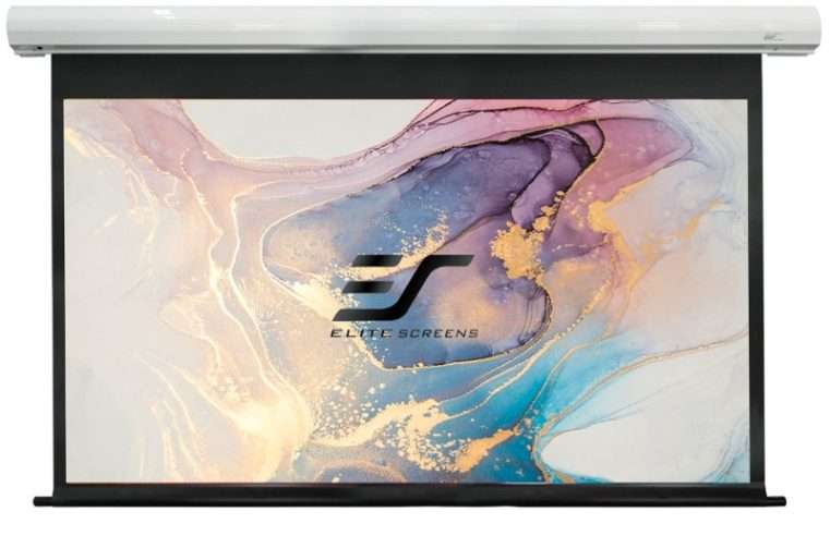Екран за проектор, Elite Screens, Фибростъкло, 100″, 16:9, 222x125cm, Бял