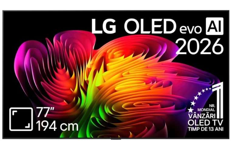 Телевизор LG OLED Evo Wallpaper 77W69LA, 77″ (194 см), Smart, 4k Ultra HD, 165 Hz, Клас F (Модел 2026)